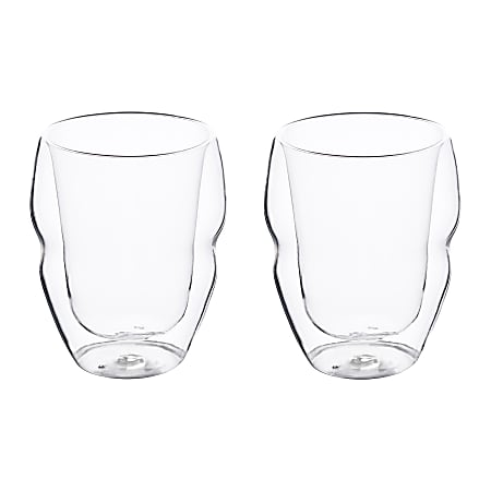 Masterpro Bergner Mixology Whiskey Glasses, 12.85 Oz, Clear, Set Of 2 Glasses