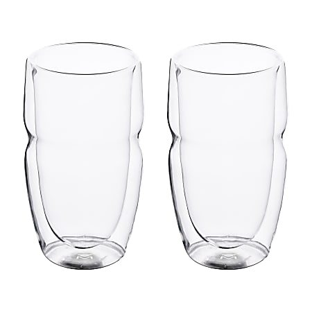 Bergner Mixology Beer Glasses 18.2 Oz Clear Set Of 2 Glasses - Office Depot