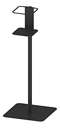 Built Sanitizer Floor Stand, 37" x 14" x 14", Black