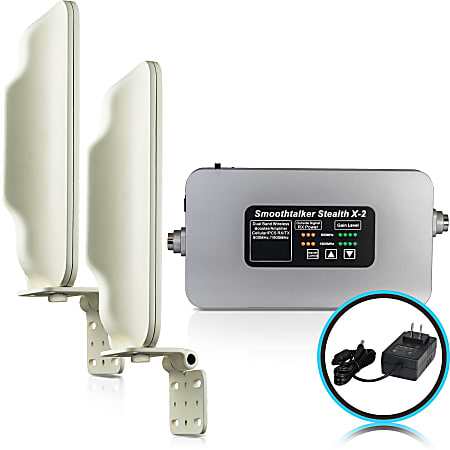 Smoothtalker Stealth X2-72dB Building Cellular Signal Booster - Rural - 824 MHz, 1850 MHz to 894 MHz, 1990 MHz - Directional Antenna Antenna
