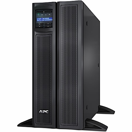 APC by Schneider Electric Smart-UPS X 2000VA Rack/Tower LCD 100-127V with Network Card - 4U Rack-mountable - 3 Hour Recharge - 11 Minute Stand-by - 120 V Input - 120 V AC Output - Sine Wave - USB - 6 x NEMA 5-15R, 3 x NEMA 5-20R, 1 x NEMA L5-20R