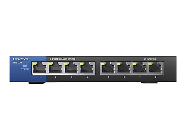 Linksys Business LGS108 - Switch - unmanaged -