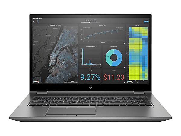 HP ZBook Fury 17 G7 Mobile Workstation - Mobile workstation - Intel Core i7 10750H / 2.6 GHz - Win 10 Pro 64-bit - Radeon RX 5500M  - 16 GB RAM - 512 GB SSD SED, FIPS Opal 2 Encryption, NVMe, TLC - 17.3" IPS 1920 x 1080 (Full HD) - Wi-Fi 6 - kbd: US