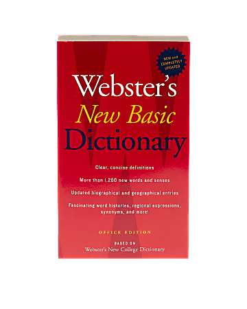 Houghton Mifflin Harcourt Webster's New Basic Dictionary