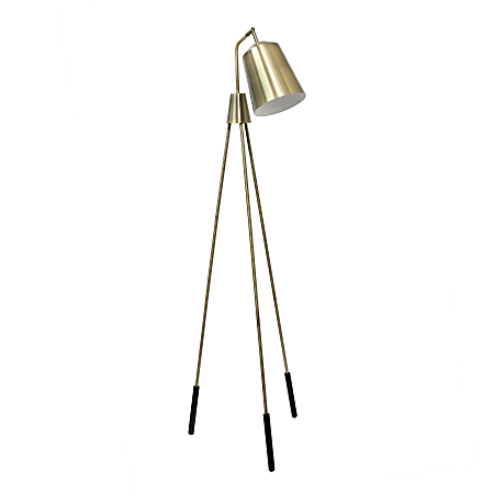 Industrial brass floor lamp cheap