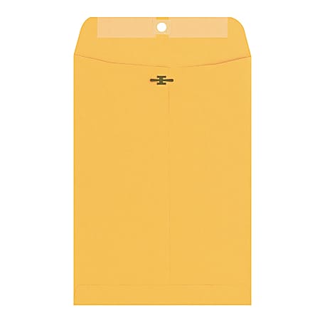 Columbian® Envelopes, 9" x 12", 28-Lb, Clasp Closure, Brown Kraft, Box Of 100