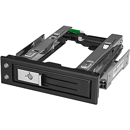 StarTech.com 5.25 to 3.5 Hard Drive Hot Swap Bay - Trayless - For 3.5" SATA/SAS Drives - Front Mount - Hard Drive Bay - SAS/ SATA Backplan
