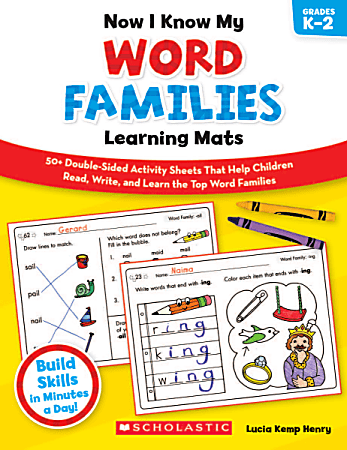 Scholastic Now I Know My Word Families