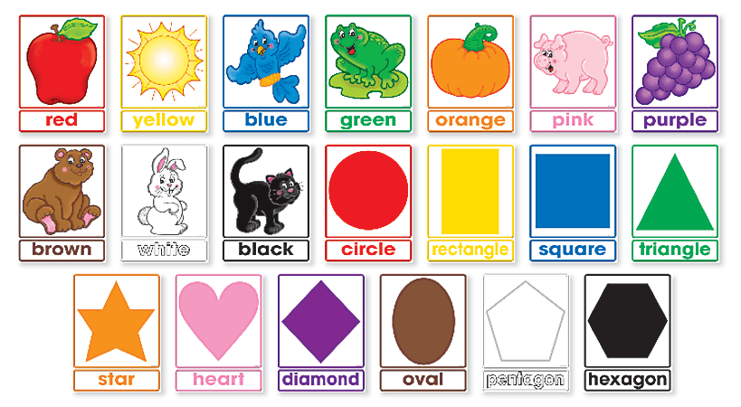 Scholastic Colors And Shapes 20-Piece Bulletin Board Set
