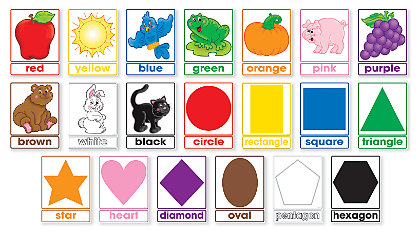 Scholastic Colors And Shapes 20-Piece Bulletin Board Set