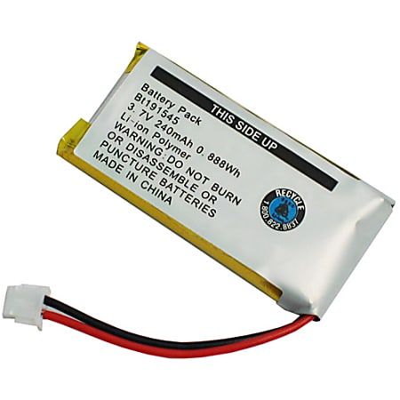 VXi Headset Battery - For Headset - Battery Rechargeable - 3.7 V DC - 240 mAh - Lithium Ion (Li-Ion)