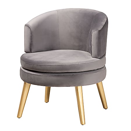 Baxton Studio Baptiste Accent Chair, Gray
