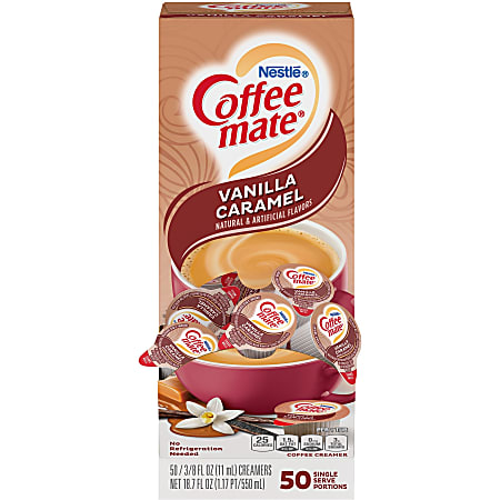 Nestlé® Coffee-mate® Liquid Creamer, Vanilla Caramel Flavor, 0.38