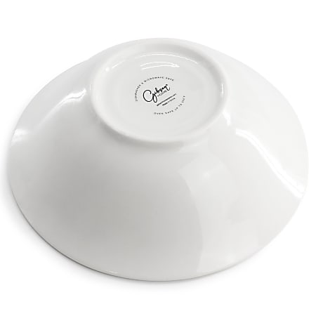 Gibson Home Wintercap 12 Piece Fine Ceramic Dinnerware Set White ...