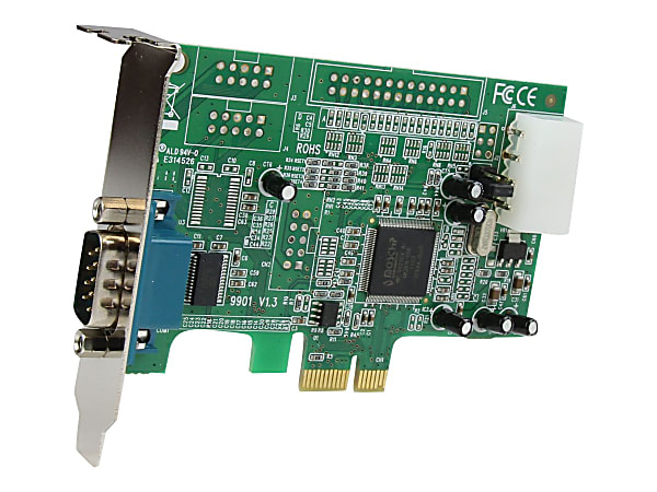 StarTech.com 1-Port Low Profile Native RS232 PCI Express Serial Card With 16550 UART