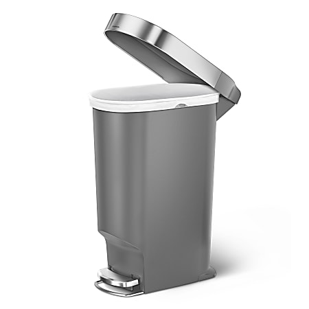 ColorLife 2.4 Gallons Plastic Manual Lift Trash Can