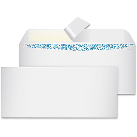 Columbian® #10 Grip-Seal® Business Envelopes, Self-Adhesive, White, Box Of 45