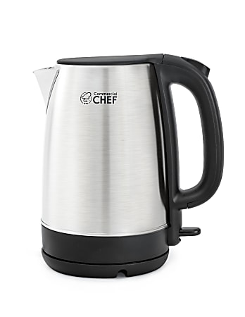 White Stainless Steel Cordless Electric Kettle