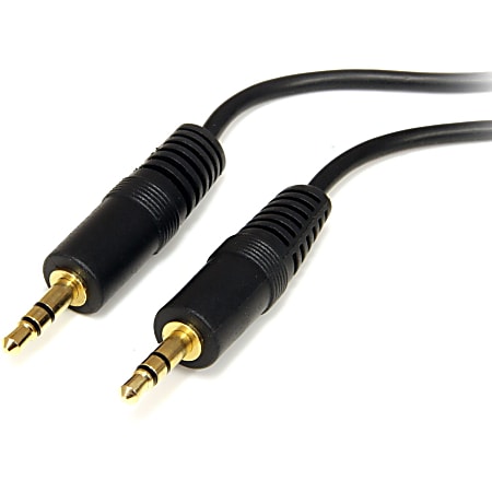 3 ft Slim 3.5mm Stereo Audio Cable - M/M