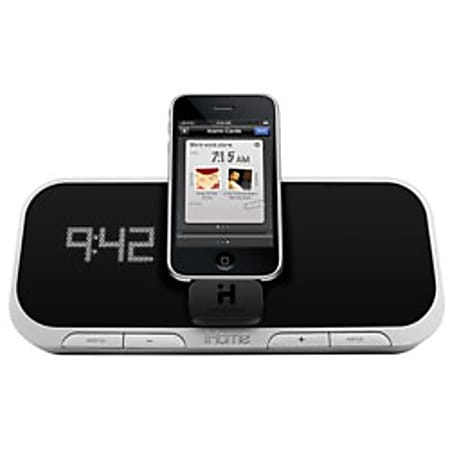 iHome® iA5 App Enhanced Alarm Clock Speaker System, Black