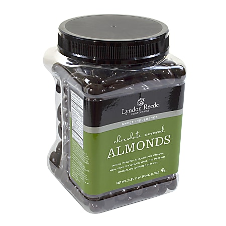 Lyndon Reede Dark Chocolate-Covered Almonds, 45-Oz Tub