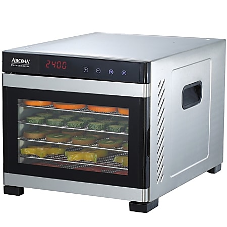 Aroma AFD-965SD 6-Tray Electric Food Dehydrator, Black