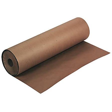 Pacon® Kraft Wrapping Paper, 100% Recycled, 50 Lb., 36" x 1,000', Brown