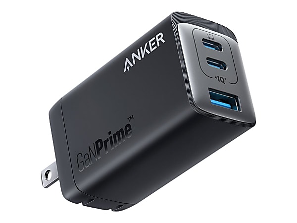 Anker Series 7 737 - Power adapter - GaN Prime - 120 Watt - 5 A - Anker PowerIQ 4.0 - 3 output connectors (2 x USB-C, USB) - black