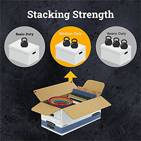 Bankers Box StorFile FastFold Medium Duty Storage Boxes Letter