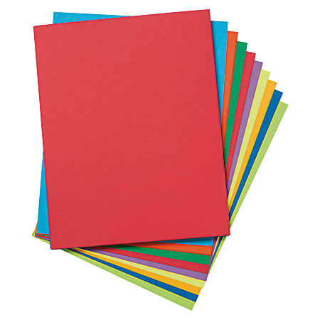 Pacon Tagboard 8 12 x 11 Assorted Colors Pack Of 50 - Office Depot