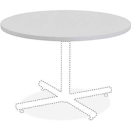 Lorell® Hospitality Round Table Top, 42"W, Light Gray