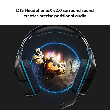 Logitech G432 7.1 Surround Sound Over The Ear Wired Gaming Headset Black  981 000769 - Office Depot