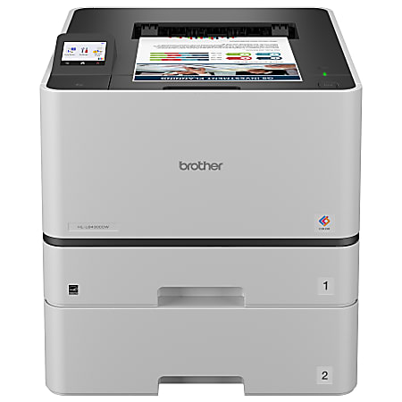 Brother HL-L8430CDWT Wireless Business Color Laser Printer with Dual Paper Trays, Low-Cost Printing