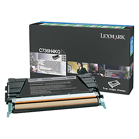 Lexmark™ C736H4KG High-Yield Black Toner Cartridge