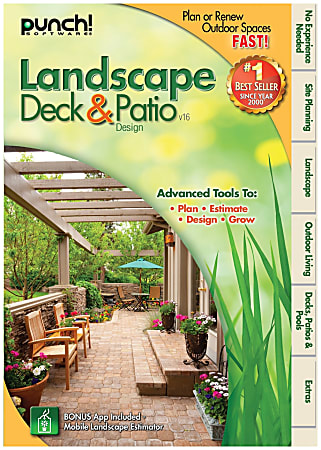 Punch! Landscape Deck & Patio Designer, Traditional Disc