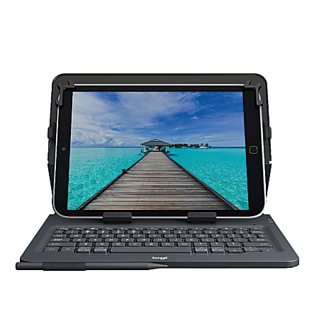 Logitech Universal With Bluetooth Keyboard For Most 9 And 10 Tablets 10.15 H x 8.3 W x 0.9 D Black 008334 - Office Depot