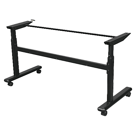 Balt Height-Adjustable Flipper Training Table Base, 60"W, Black