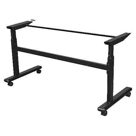 Balt Height-Adjustable Flipper Training Table Base, 72"W, Black