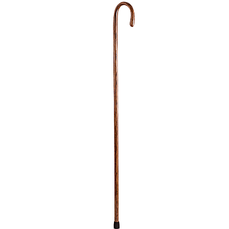 Brazos Walking Sticks™ Free Form Oak Shepherd’s Crook Walking Stick, 55", Red