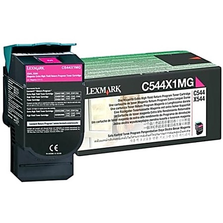 Lexmark™ C544X4MG High-Yield Magenta Toner Cartridge