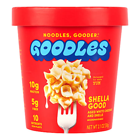 Goodles Mac & Cheese Shella Good Cups, 2.1 Oz, Case Of 12 Cups