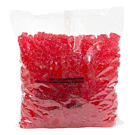Albanese Confectionery Gummies, Fresh Strawberry Red Gummy Bears, 5-Lb Bag