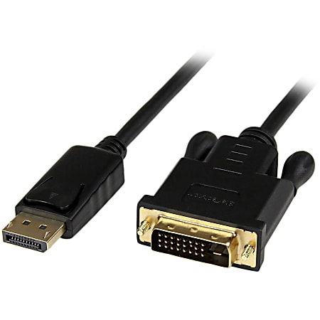 StarTech.com 3 ft DisplayPort to DVI Active Adapter Converter Cable - DP to DVI 1920x1200 - Black - 3 ft DisplayPort/DVI Video Cable  - DP2DVIMM3BS