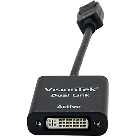 VisionTek DisplayPort to DL DVI-D Active Adapter (M/F) - 7" DisplayPort/DVI Video Cable  - 900639