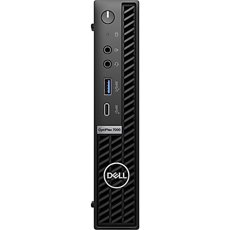 Dell™ OptiPlex 7000 Desktop PC, Intel® Core™ i5, 16GB Memory, 512GB Solid State Drive, Black, Windows® 10 Pro, WiFi 6