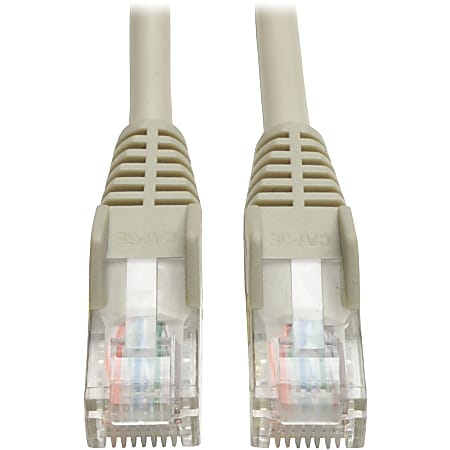 Eaton Tripp Lite Series Cat5e 350 MHz Snagless Molded (UTP) Ethernet Cable (RJ45 M/M), PoE - Gray, 5 ft. (1.52 m) - N001005GY