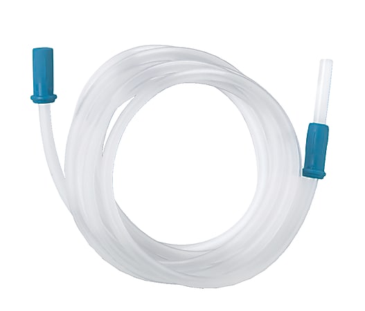 Medline Sterile Suction Tubing With Scalloped Connectors, 12', Case Of 20 Tubes