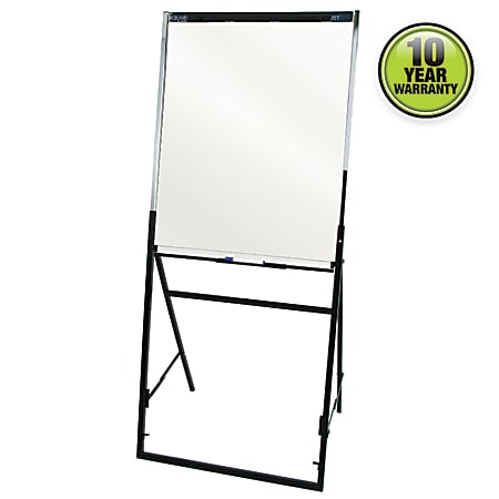 Quartet® Futura™ Non-Magnetic Dry-Erase Whiteboard/Flipchart Easel, 26" x 35", Steel Frame With Black Finish