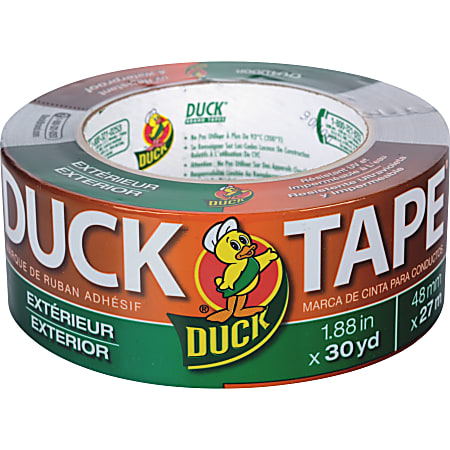 Duck Brand Outdoor/Exterior Duct Tape, 1.88" x 30 Yd., Gray