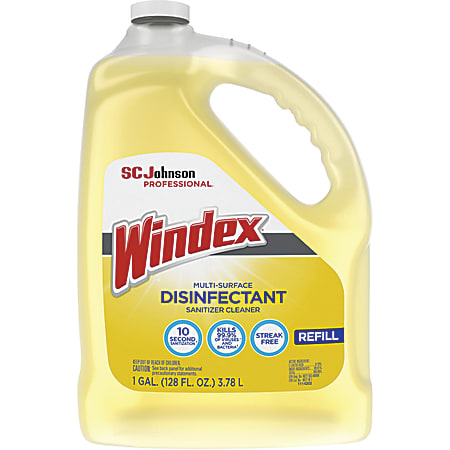 Windex Multi-Surface Disinfectant Cleaner, Citrus Scent, 128 Oz